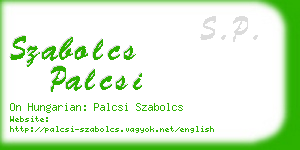 szabolcs palcsi business card